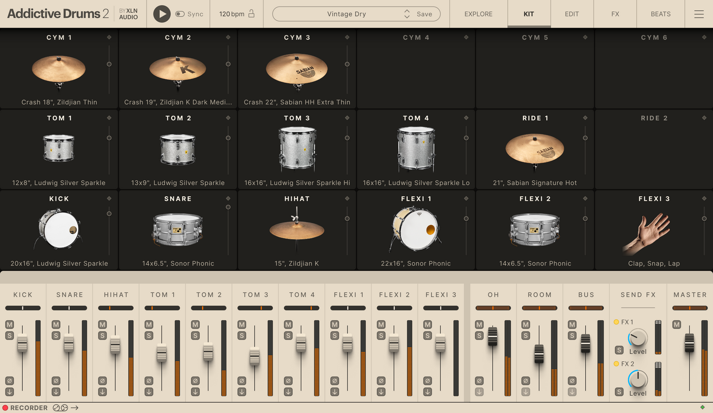 Addictive Drums 2: Dead & Dry Collection