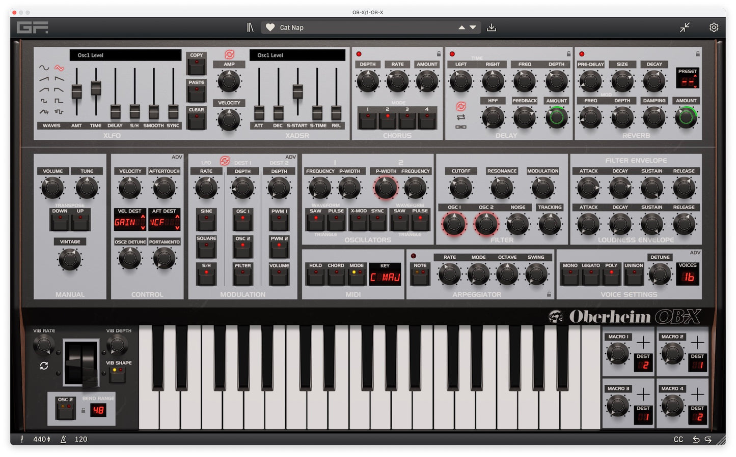 GFORCE Oberheim OB-X