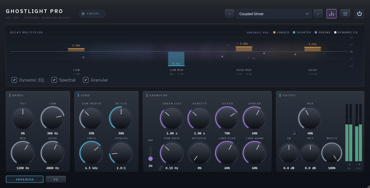 Ghostlight Pro advanced panel