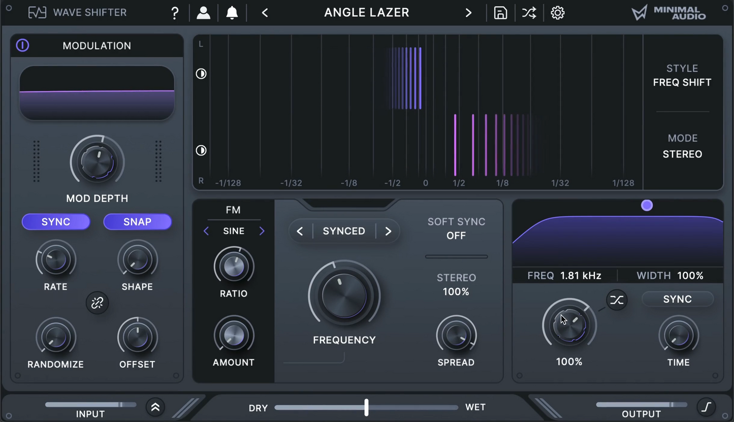 Minimal Audio Wave Shifter