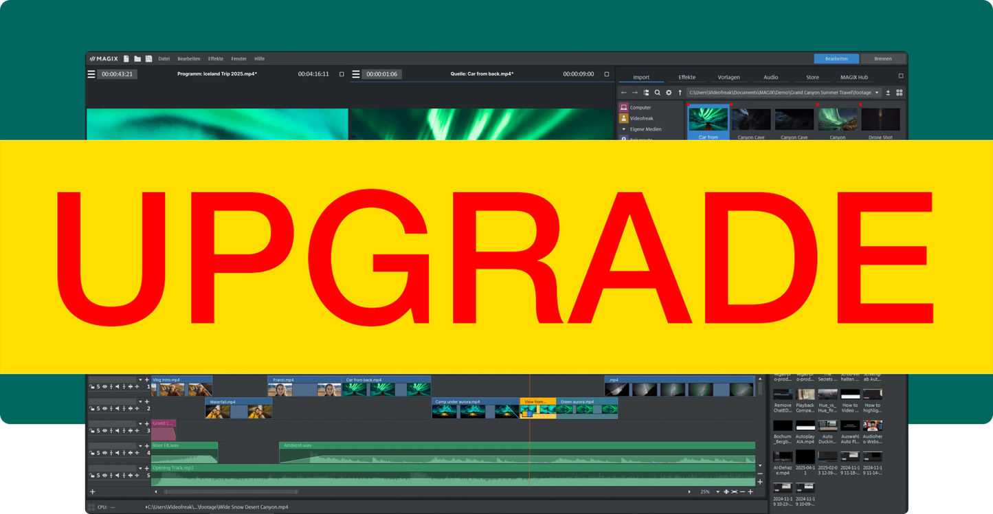 MAGIX Video Pro X 17 UPG