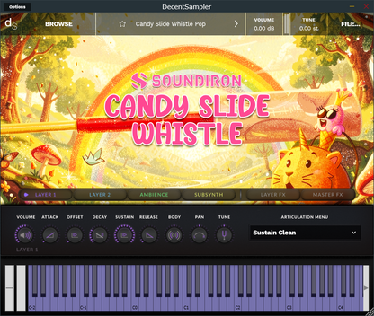Candy Slide Whitsle Pop