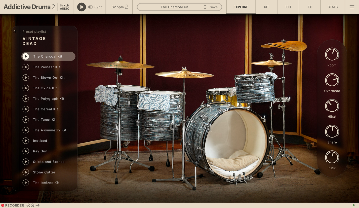 Addictive Drums 2:  Dead & Dry Collection