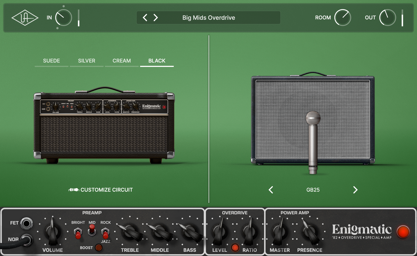 UAD Enigmatic '82 Overdrive Special Amp