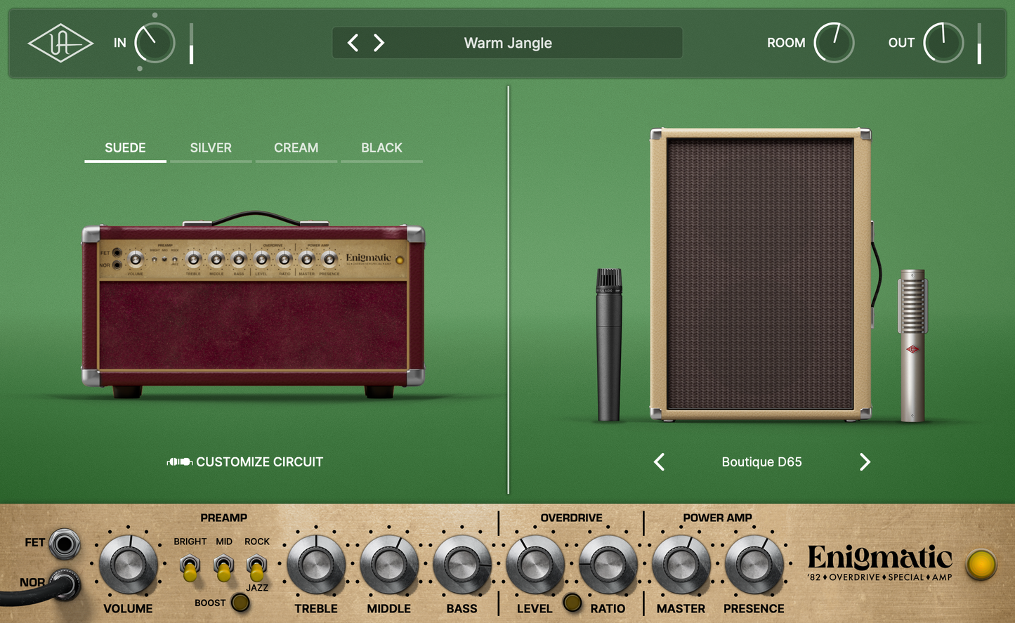 UAD Enigmatic '82 Overdrive Special Amp