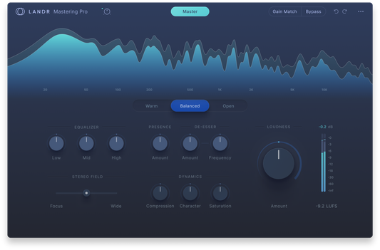 LANDR Mastering Plugin PRO