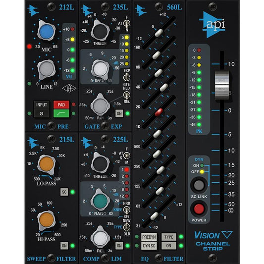 UAD API Vision Channel Strip Collection