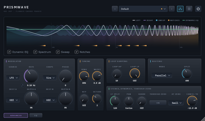 Prismwave advanced panel