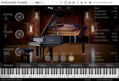 Synchron Fazioli F308 (Standard Library)