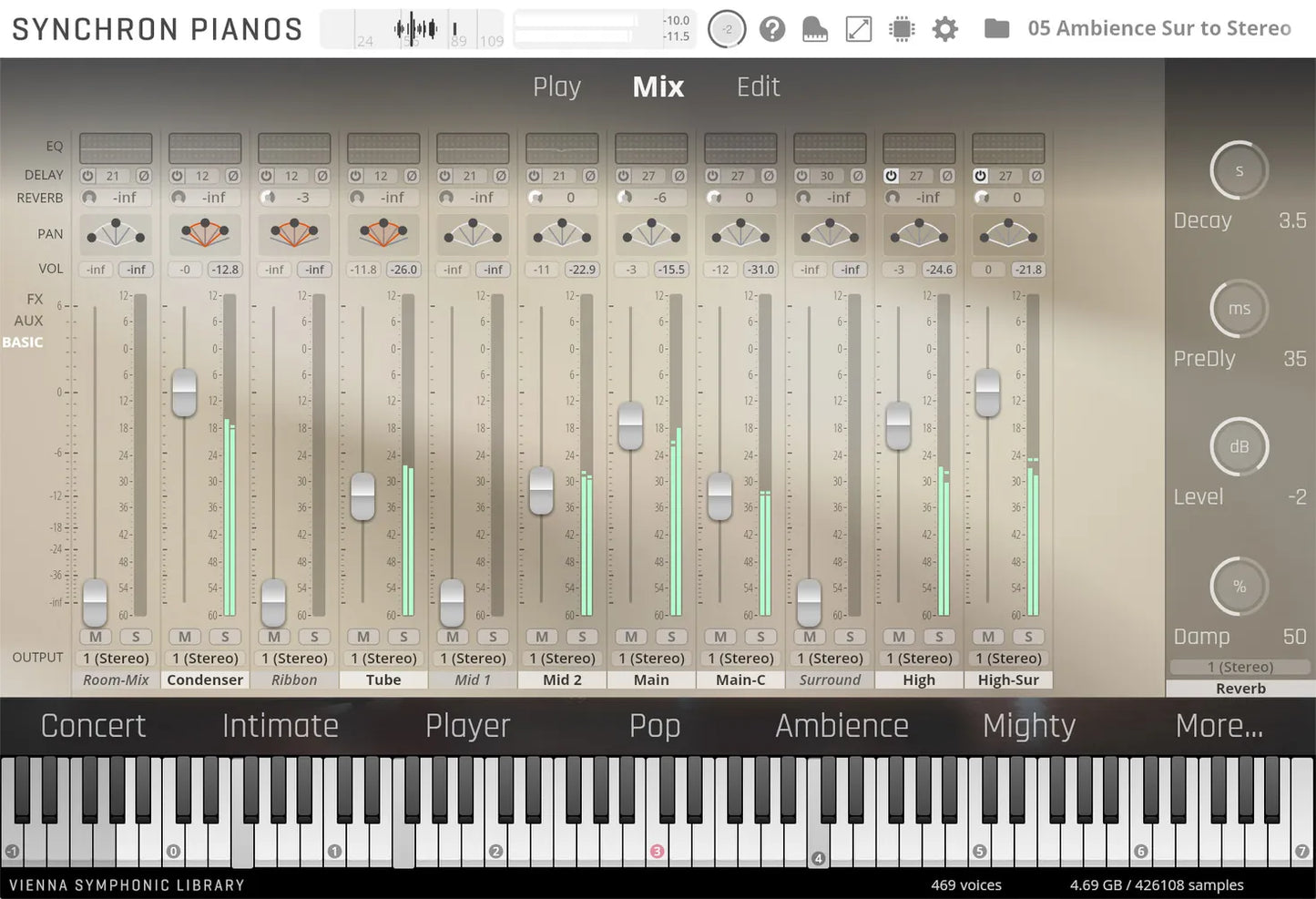 Synchron Fazioli F308 (Standard Library)